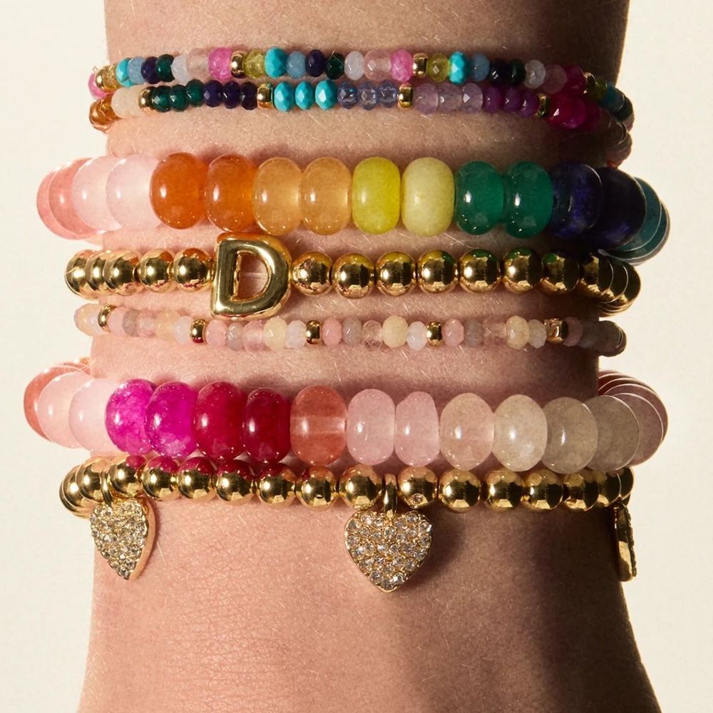 NWT Baublebar Marjorie Pink Beaded Bracelet - Picture 2 of 4